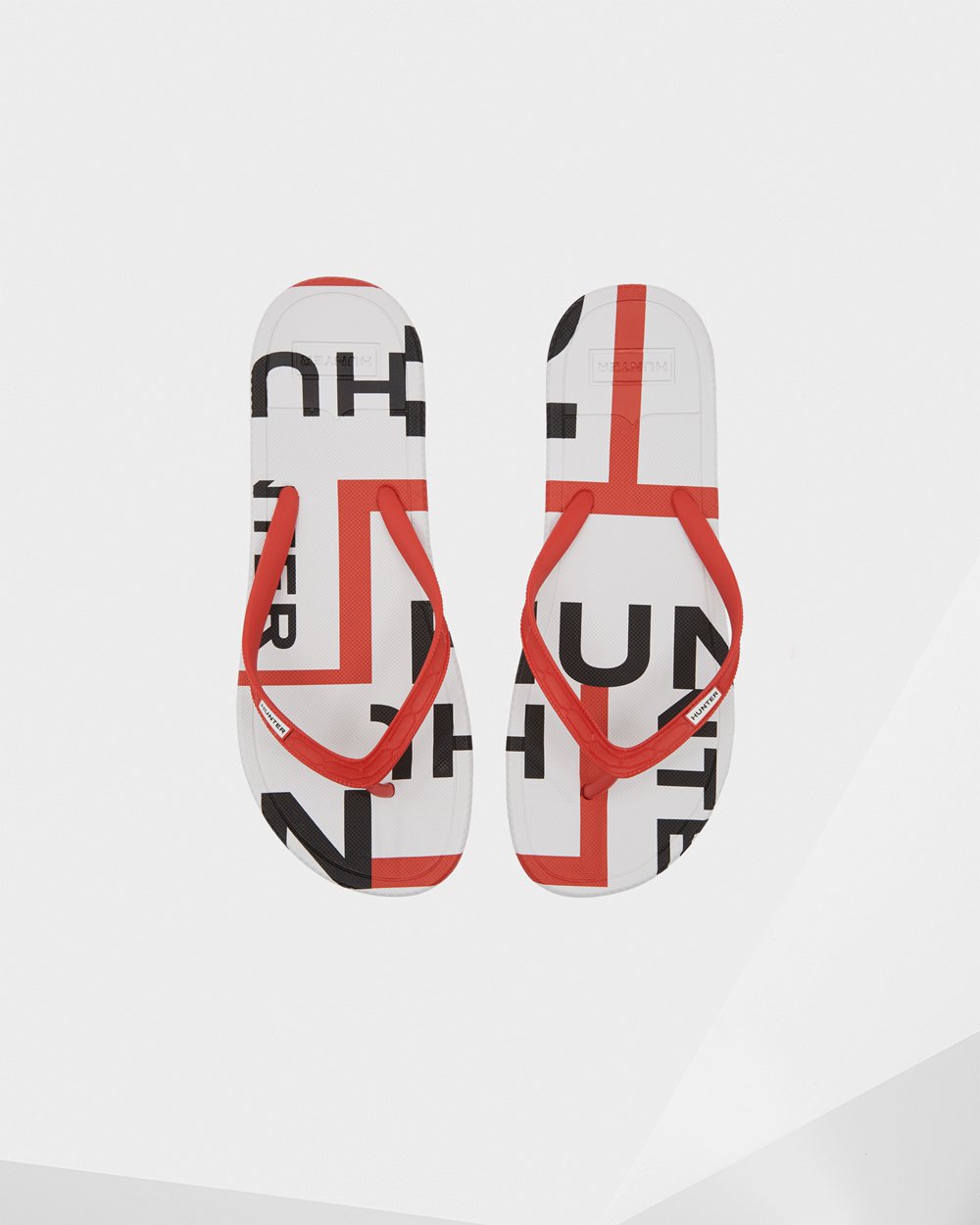 Chinelos Hunter Homem Vermelhas - Original Exploded Logo - 60XLFAIDM